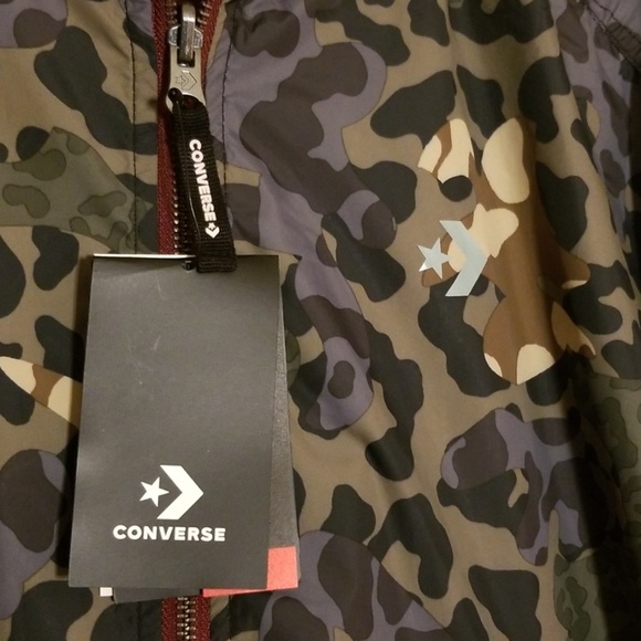 2 FOR 85 Converse Bomber Jacket  Reversible Camo - Picture 7 of 8
